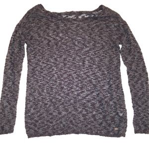 Sweater | Boat Neck Black Mix Sweater